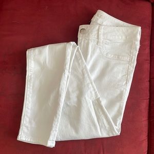 American Eagle Outfitters White Denim Jeggings Super Strechy